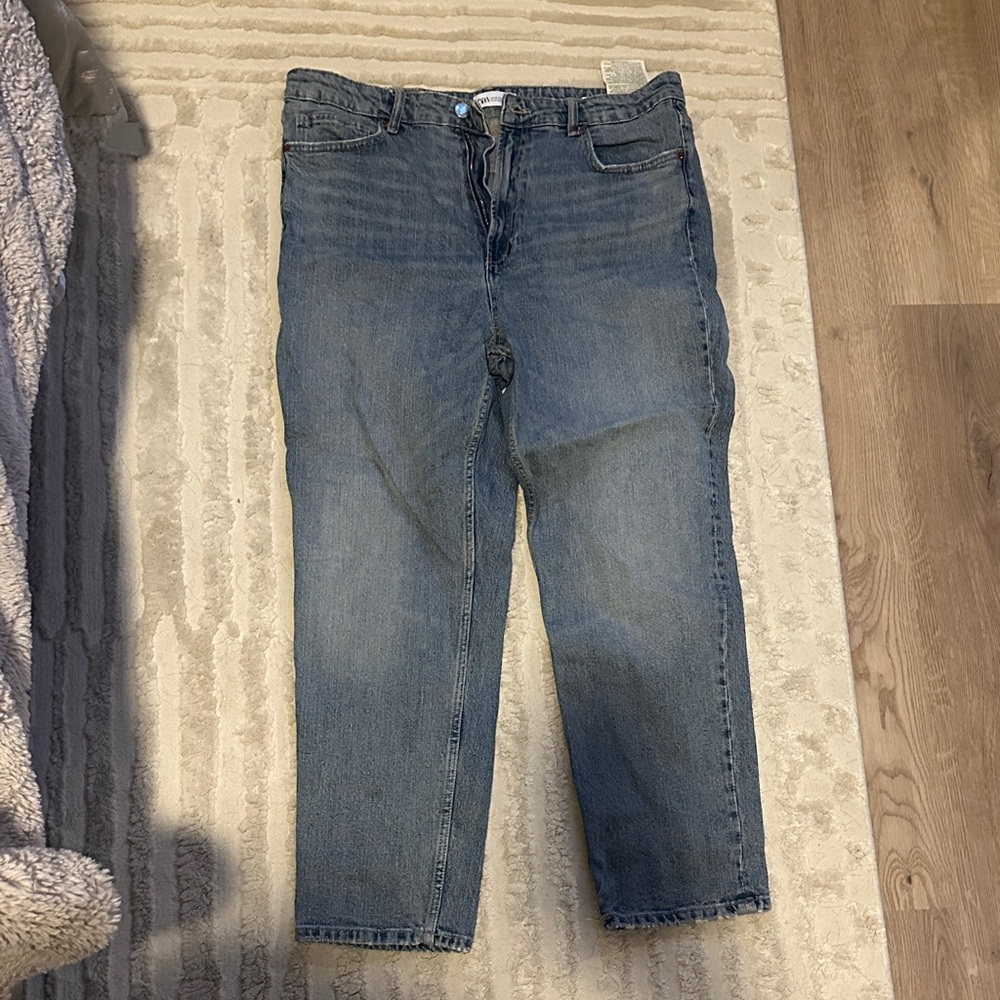 Zara Women's Blue Boyfriend Jeans